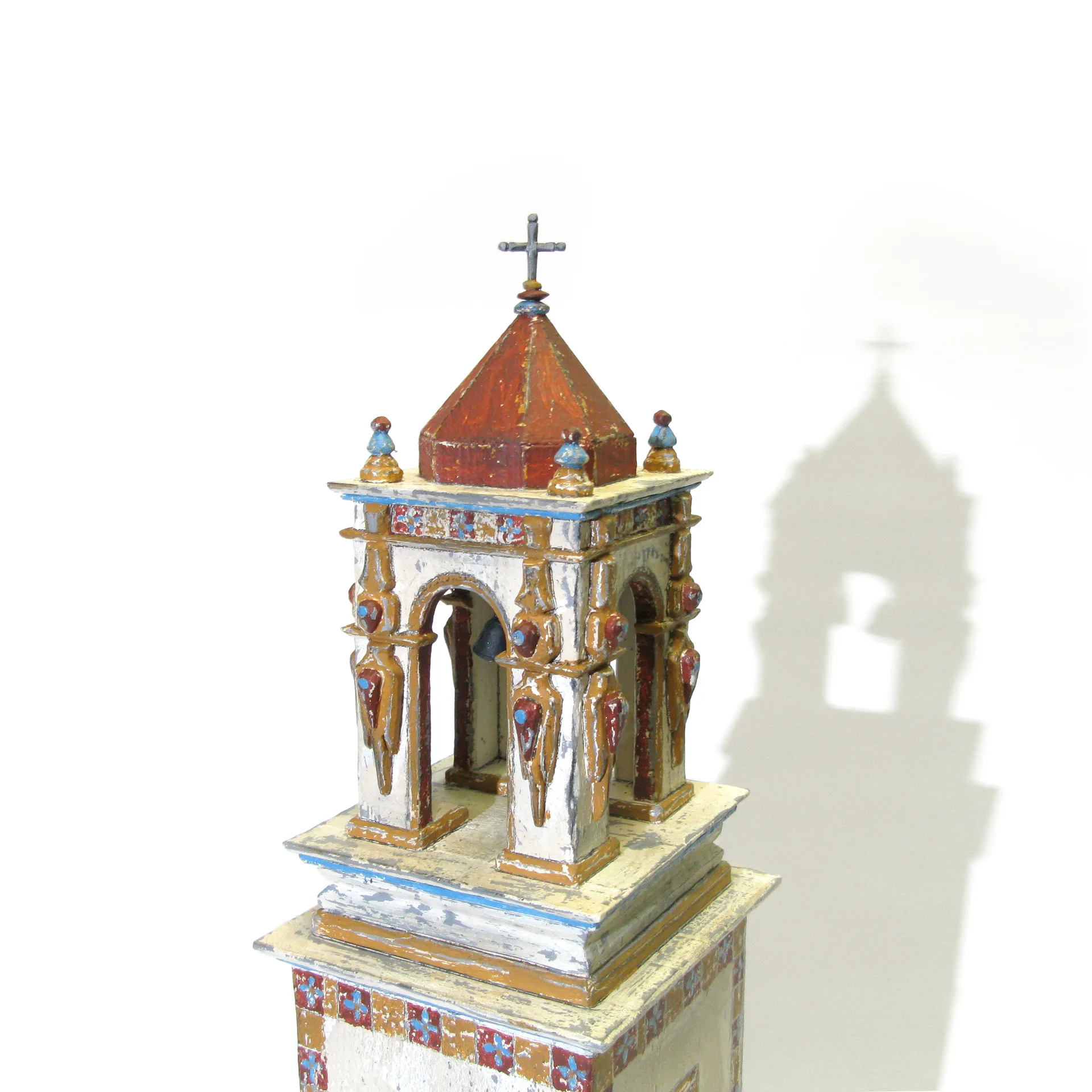 Tower, Mission San José San Miguel sculpture, third view